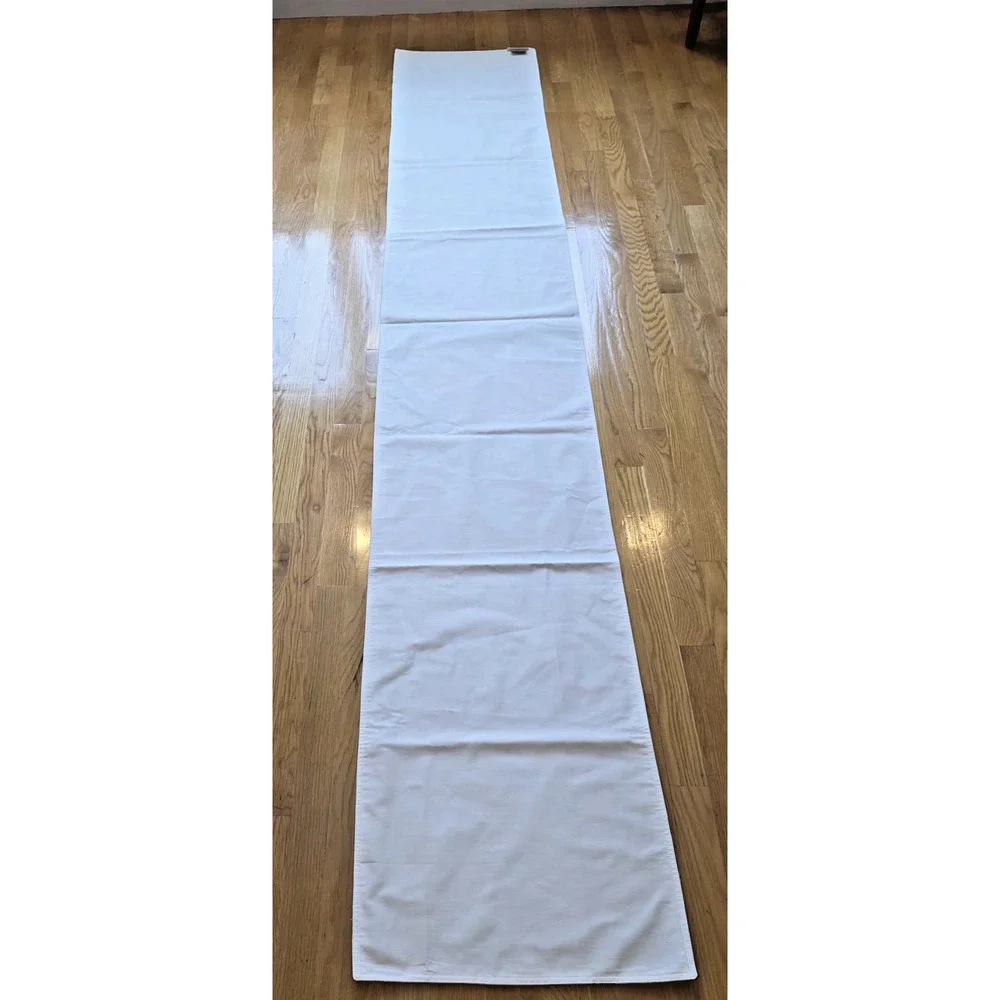 Williams Sonoma Floral Botanical Table Runner 18x109 Blue Pink Cottagecore
